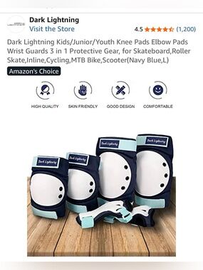 Dark Lightning set of protective gear